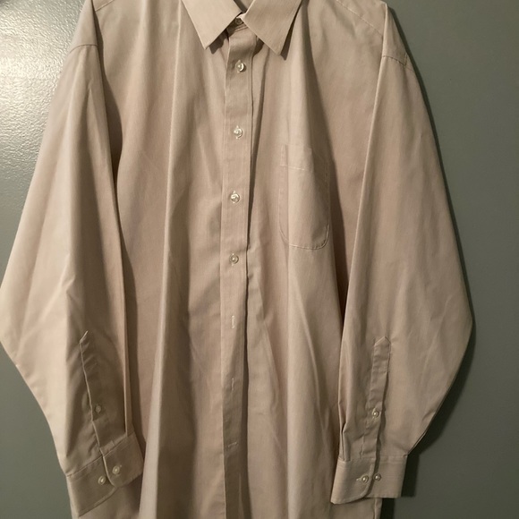 Stafford long sleeve button up shirt with Geoffrey Beene Argyle sweater - bundle - Picture 6 of 7